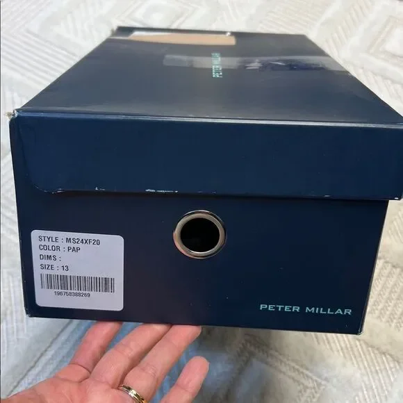 Peter Millar Excursionist Boat MS24XF20 Papaya Loafer Shoe - Picture 7 of 8